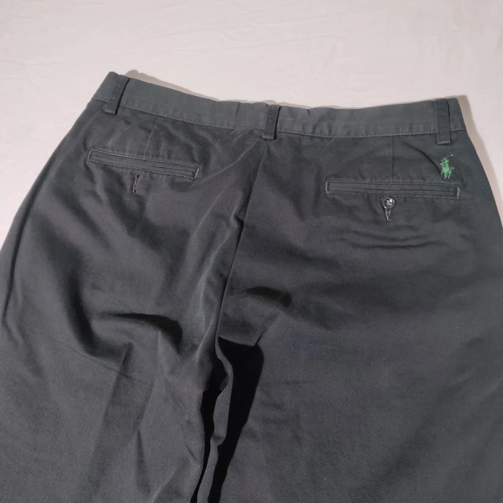 Polo Ralph Lauren Preston Pant 33x32 (32x30 Actual) Black Ctn Straight Trouser